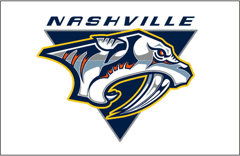 Nashville Predators 2007 08-2010 11 Jersey Logo iron on paper